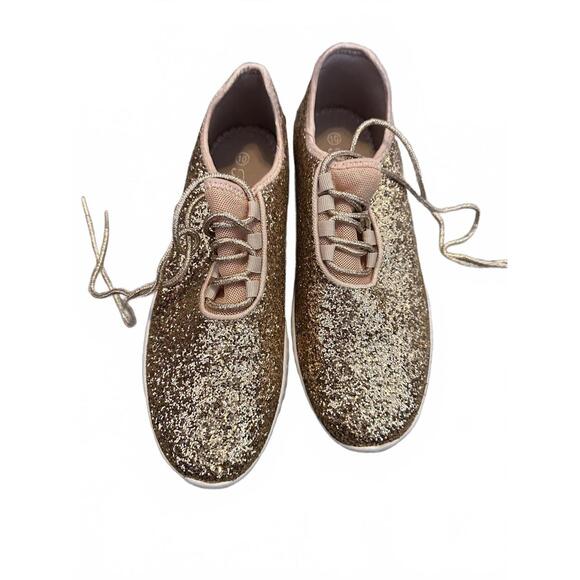 Sparkling Glitter Sneakers by Forever nwot - Picture 2 of 4